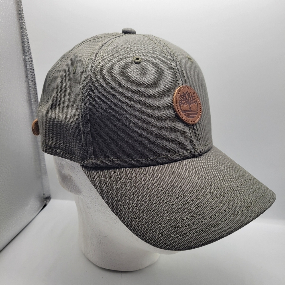 Timberland Logo Hunter Light Green Baseball Hat Adjustable Strapback Original